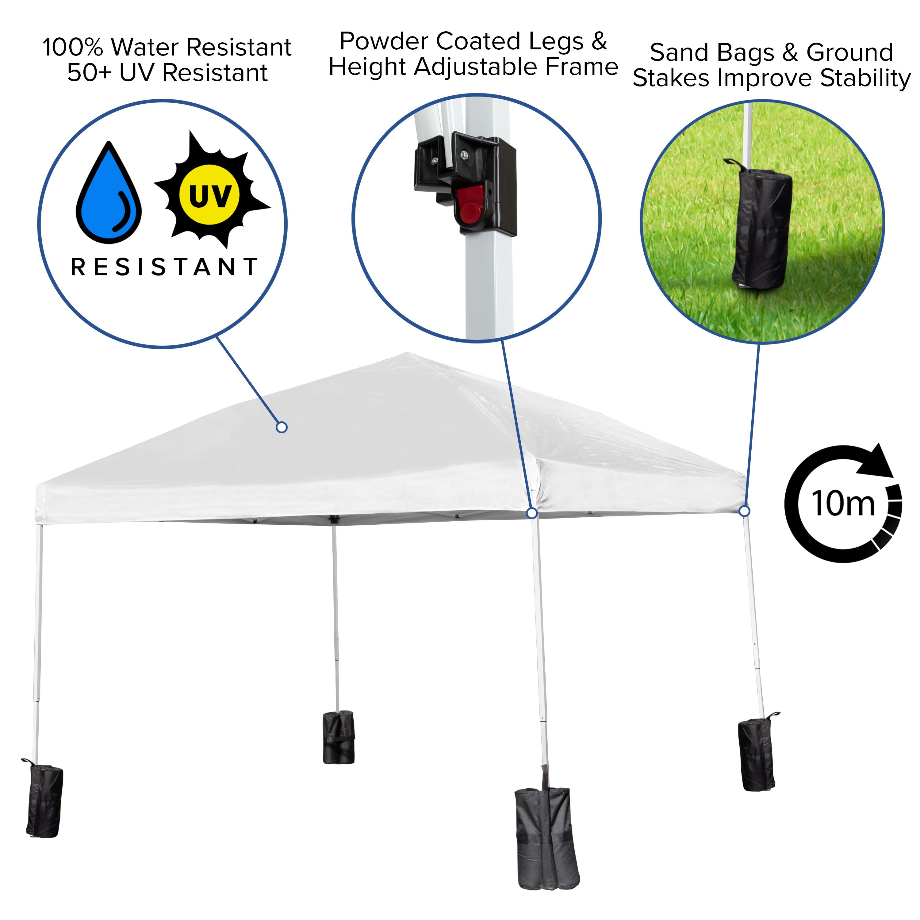 Canopy Tent Folding Bench JJ GZ10PKG103 BizChair