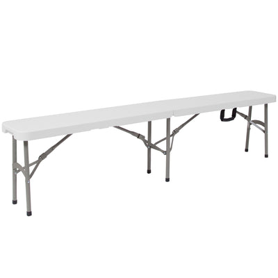 11''W x 72"L Bi-Fold Folding Bench with Carrying Handle - View 1
