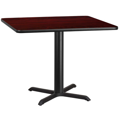 42'' Square Laminate Table Top with 33'' x 33'' Table Height Base - View 1