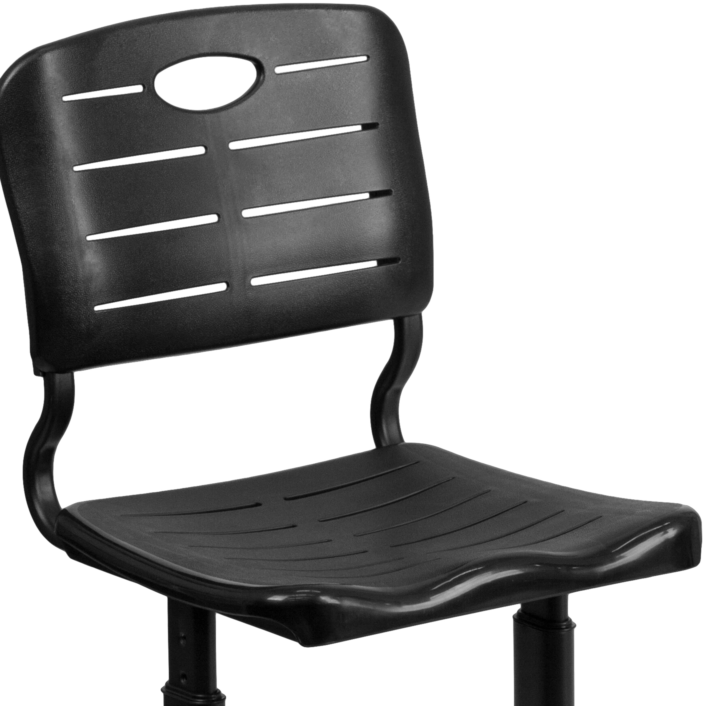 Adjustable Height Student Chair with Pedestal Frame