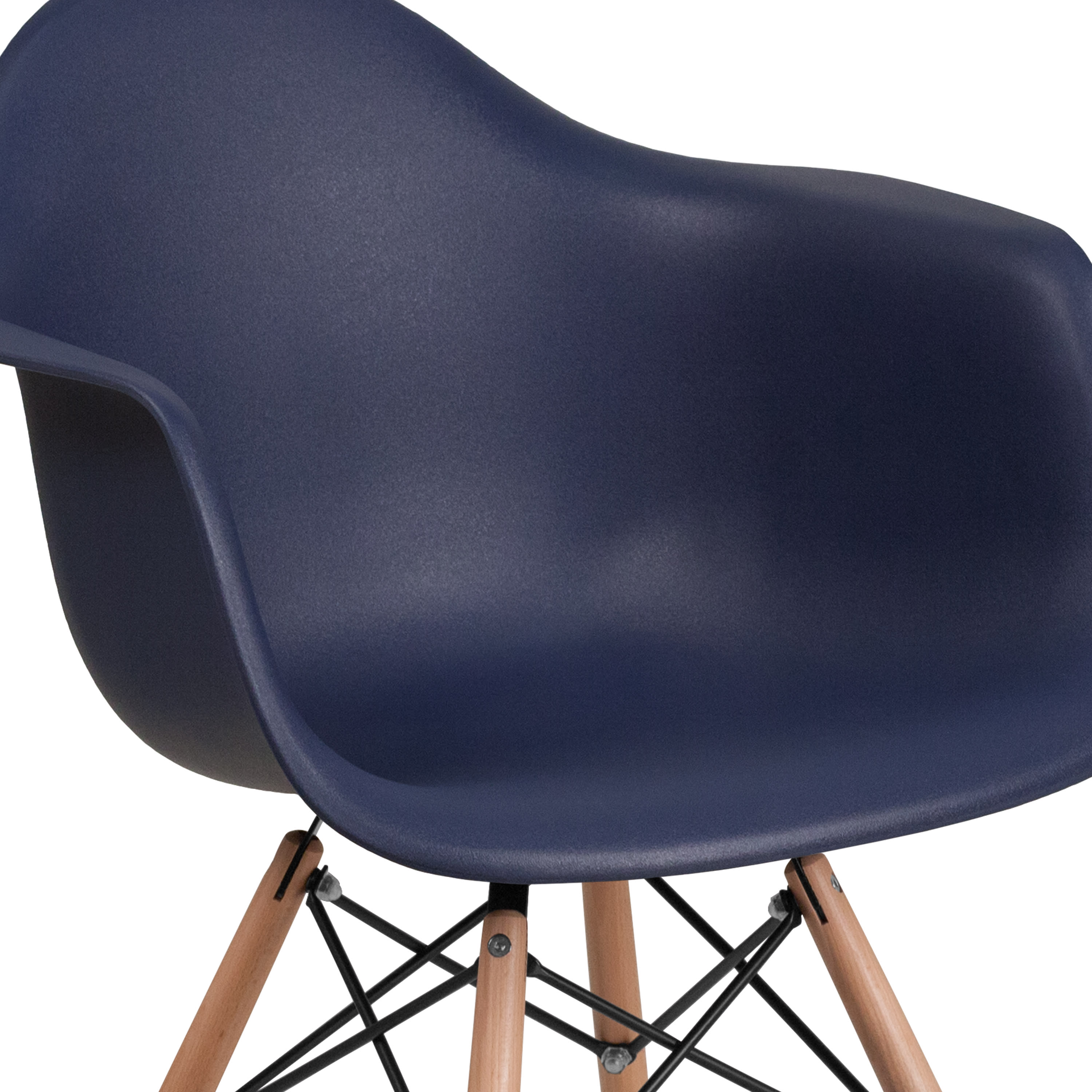 Plastic Side Chair/Wood Legs FH-132-DPP- – BizChair