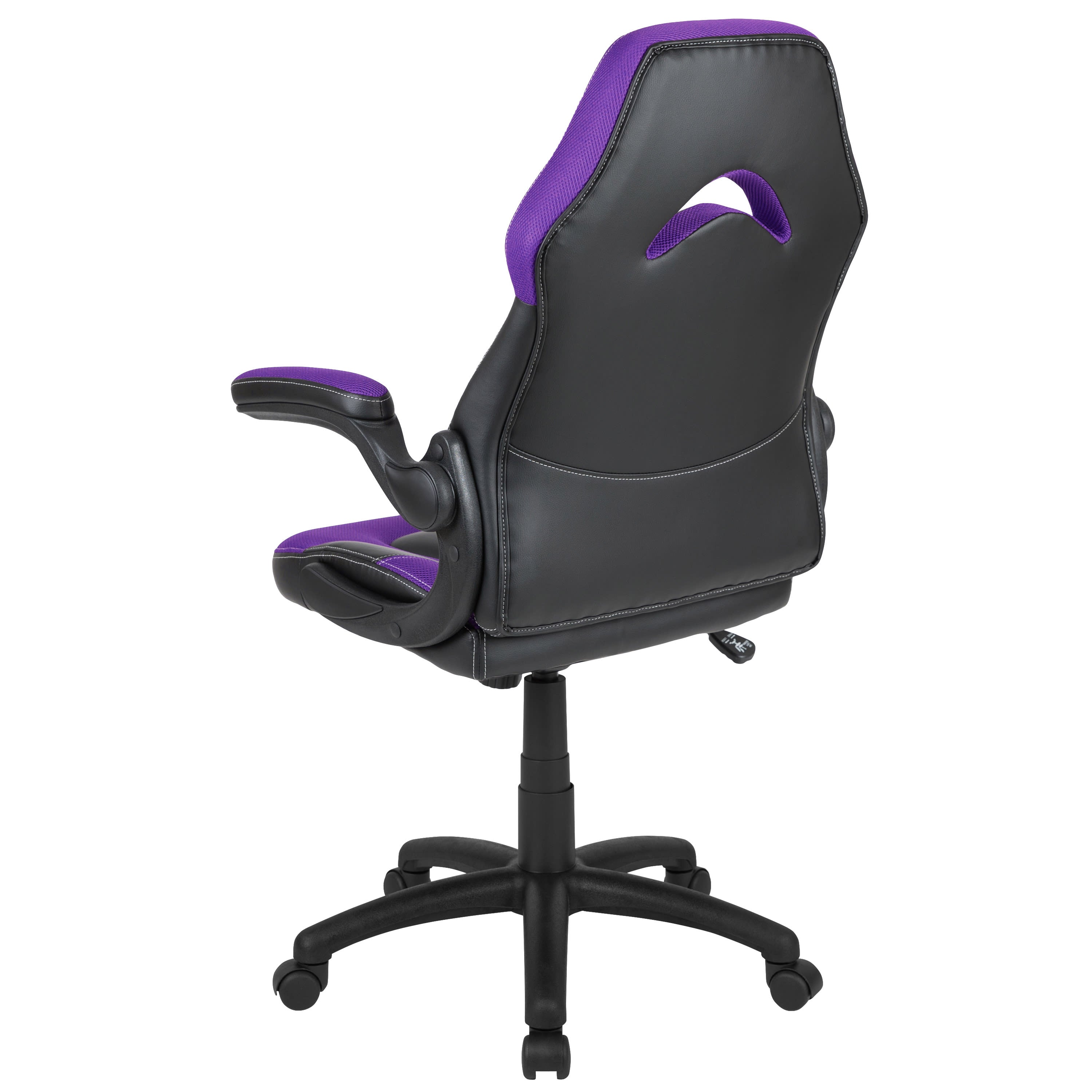 BlackArc Allegiance 1 High Back Gaming Chair with Faux Leather Upholstery,  Height Adjustable Swivel Seat & Padded Flip-Up Arms