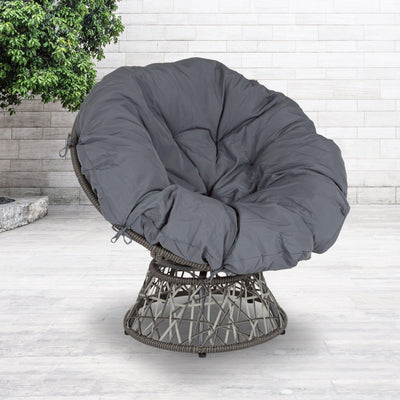 Bowie Comfort Series Swivel Patio Chair with Cushion - View 2