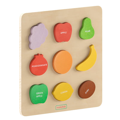 Bright Beginnings Commercial Grade Birch Plywood STEM Fruit Shapes Puzzle Board - View 1