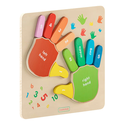 Bright Beginnings Commercial Grade Birch Plywood STEM Hand Counting Learning Puzzle Board - View 1
