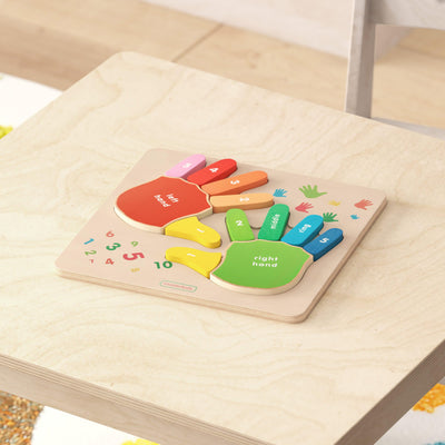 Bright Beginnings Commercial Grade Birch Plywood STEM Hand Counting Learning Puzzle Board - View 2