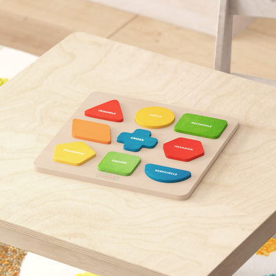 Bright Beginnings Commercial Grade Birch Plywood STEM Sorting Shapes and Colors Puzzle Board - View 2