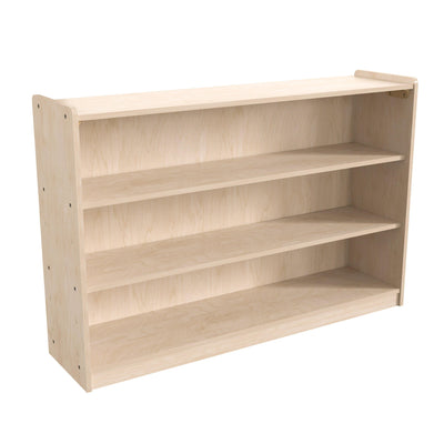Bright Beginnings Commercial Grade Extra Wide Wooden Classroom Open Storage Unit, Safe, Kid Friendly Design - View 1