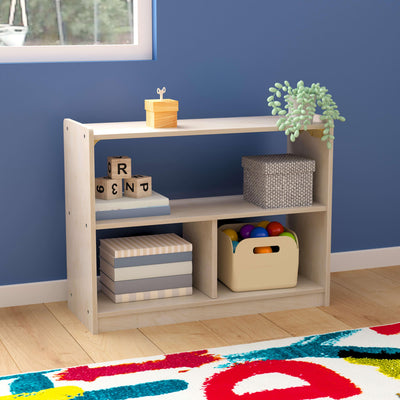 Bright Beginnings Commercial Grade Modular Wooden Classroom Open Storage Unit, Safe, Kid Friendly Design - View 2