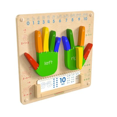 Bright Beginnings Commercial Grade Wooden Counting STEAM Wall Accessory Board - View 1