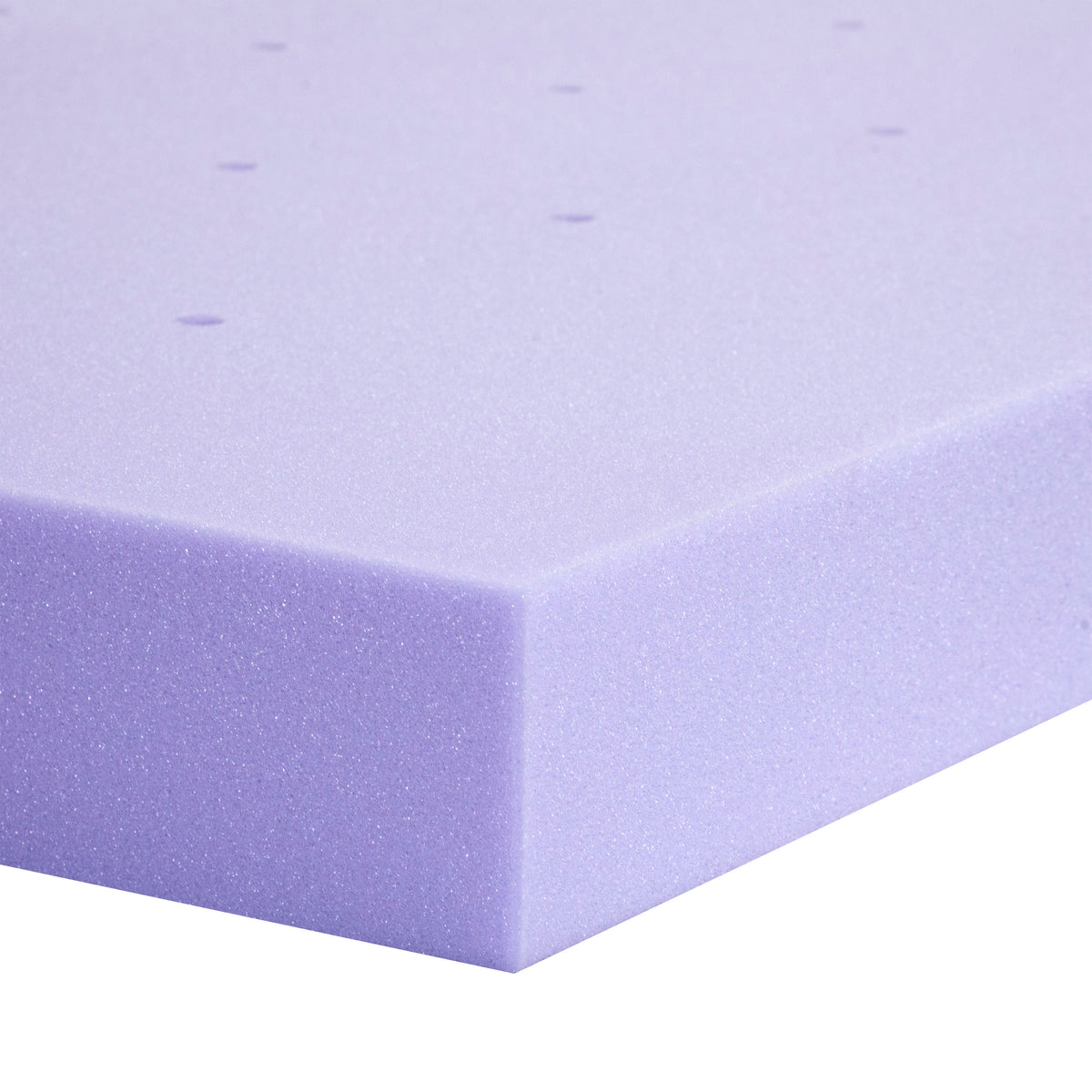 Twin XL |#| 3" Lavender Infused Memory Foam Mattress Topper with Ventilated Design - Twin XL