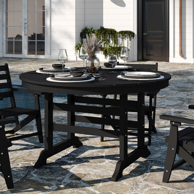 Colonel Commercial Grade Indoor/Outdoor Recycled HDPE Adirondack Dining Table