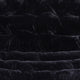 Black Fabric/Black Frame |#| Double Folding Faux Fur Saucer Chair with 2 Ottomans - Black/Black