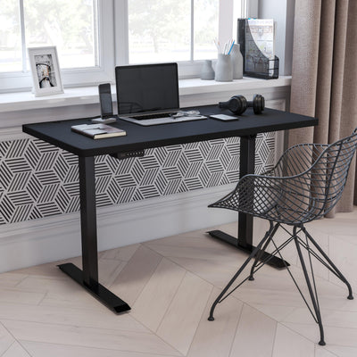Electric Height Adjustable Standing Desk - Table Top 48" Wide - 24" Deep - View 2