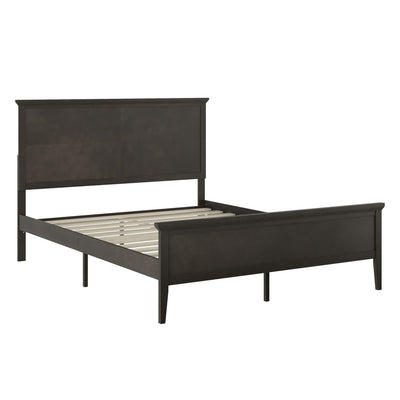 Fiona Solid Wood Platform Bed Frame with Headboard, Footboard, and Slatted Bottom - View 1
