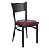 Grid Back Metal Restaurant Chair