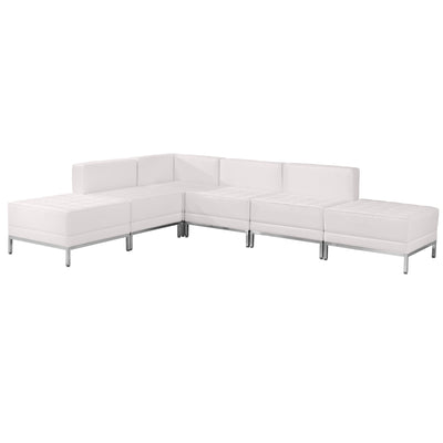 HERCULES Imagination Series LeatherSoft Sectional Configuration, 6 Pieces - View 1