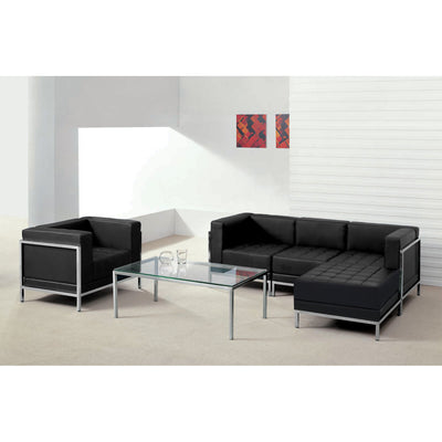 HERCULES Imagination Series LeatherSoft Sectional & Chair, 5 Pieces - View 2