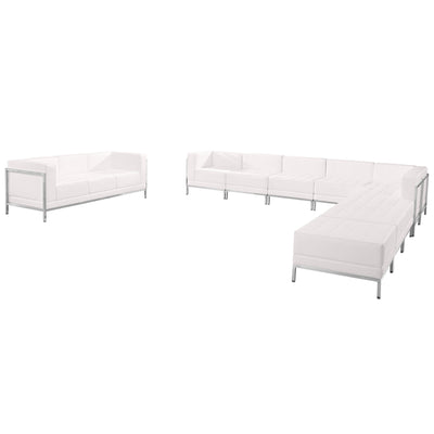 HERCULES Imagination Series LeatherSoft Sectional & Sofa Set, 10 Pieces - View 1