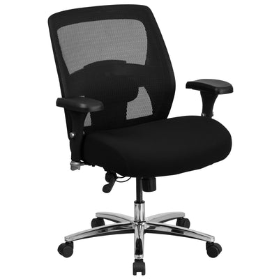 HERCULES Series 24/7 Intensive Use Big & Tall 500 lb. Rated Mesh Executive Swivel Ergonomic Office Chair with Ratchet Back - View 1