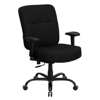 HERCULES Series Big & Tall 400 lb. Rated Executive Swivel Ergonomic Office Chair with Rectangular Back and Arms - View 1