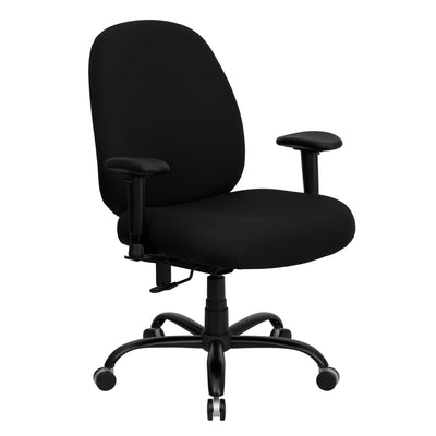 HERCULES Series Big & Tall 400 lb. Rated Fabric Executive Swivel Ergonomic Office Chair with Adjustable Back Height and Arms - View 1