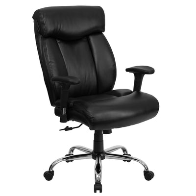 HERCULES Series Big & Tall 400 lb. Rated High Back Executive Swivel Ergonomic Office Chair with Full Headrest and Adjustable Arms - View 1
