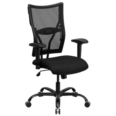 HERCULES Series Big & Tall 400 lb. Rated Mesh Executive Swivel Ergonomic Office Chair with Adjustable Arms - View 1