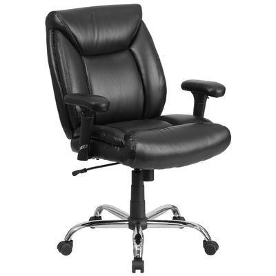 HERCULES Series Big & Tall 400 lb. Rated Swivel Ergonomic Task Office Chair with Deep Tufted Seating and Adjustable Arms - View 1
