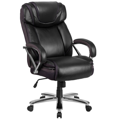 HERCULES Series Big & Tall 500 lb. Rated LeatherSoft Executive Swivel Ergonomic Office Chair with Extra Wide Seat - View 1