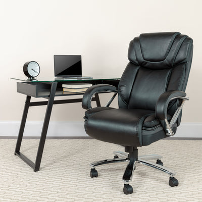 HERCULES Series Big & Tall 500 lb. Rated LeatherSoft Executive Swivel Ergonomic Office Chair with Extra Wide Seat - View 2