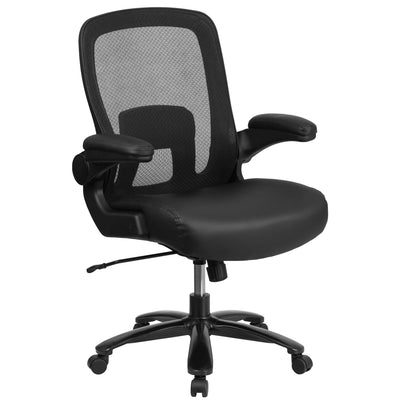 HERCULES Series Big & Tall 500 lb. Rated Mesh Executive Swivel Ergonomic Office Chair with Adjustable Lumbar - View 1