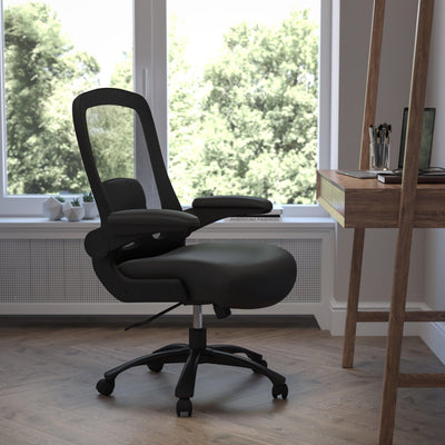 HERCULES Series Big & Tall 500 lb. Rated Mesh Executive Swivel Ergonomic Office Chair with Adjustable Lumbar - View 2