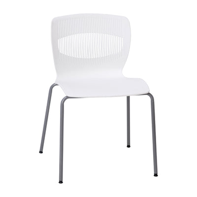 HERCULES Series Commercial Grade 770 lb. Capacity Ergonomic Stack Chair with Lumbar Support and Steel Frame - View 1