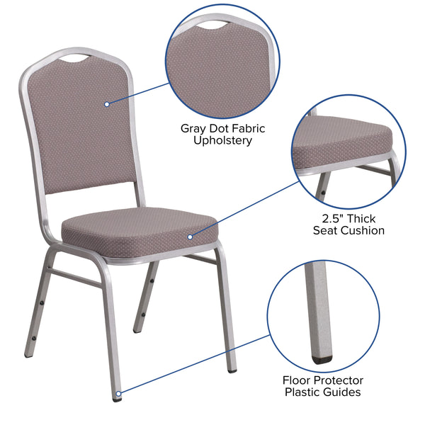 HERCULES Series Trapezoidal Back Stacking Banquet Chair with 1.5 Thick Seat