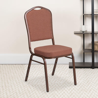 HERCULES Series Crown Back Stacking Banquet Chair - View 2