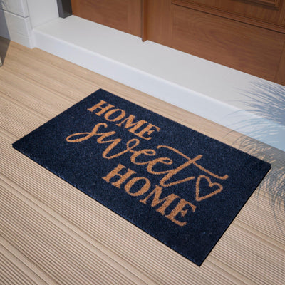 Harbold 18" x 30" Indoor/Outdoor Coir Doormat with Home Sweet Home Message and Non-Slip Backing - View 2