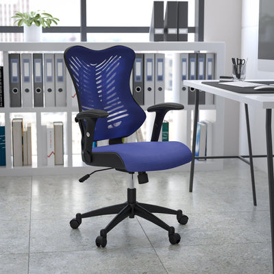 High Back Designer Mesh Executive Swivel Ergonomic Office Chair with Adjustable Arms - View 2