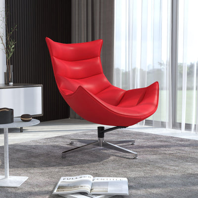 Home Office Swivel Cocoon Chair - Living Room Accent Chair - View 2