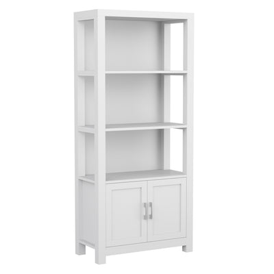 Hutton 68" Shaker Bookcase with Storage Cabinet - View 1