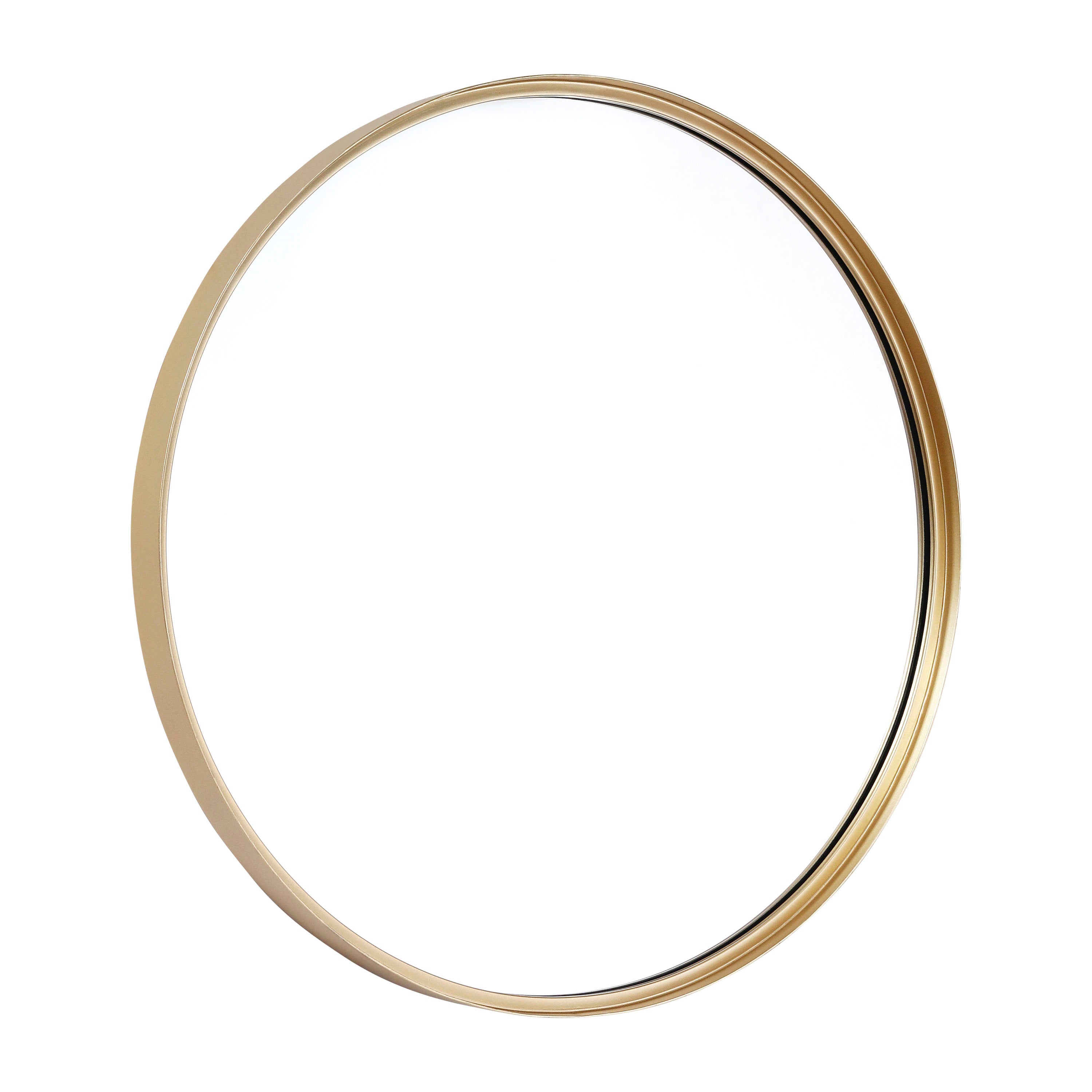 Barnyard Designs 24 inch Gold Round Mirror, Bathroom Vanity Wall Mirrors,  Circle Mirror for Desk, Metal Framed Bedroom Mirror : : Home &  Kitchen
