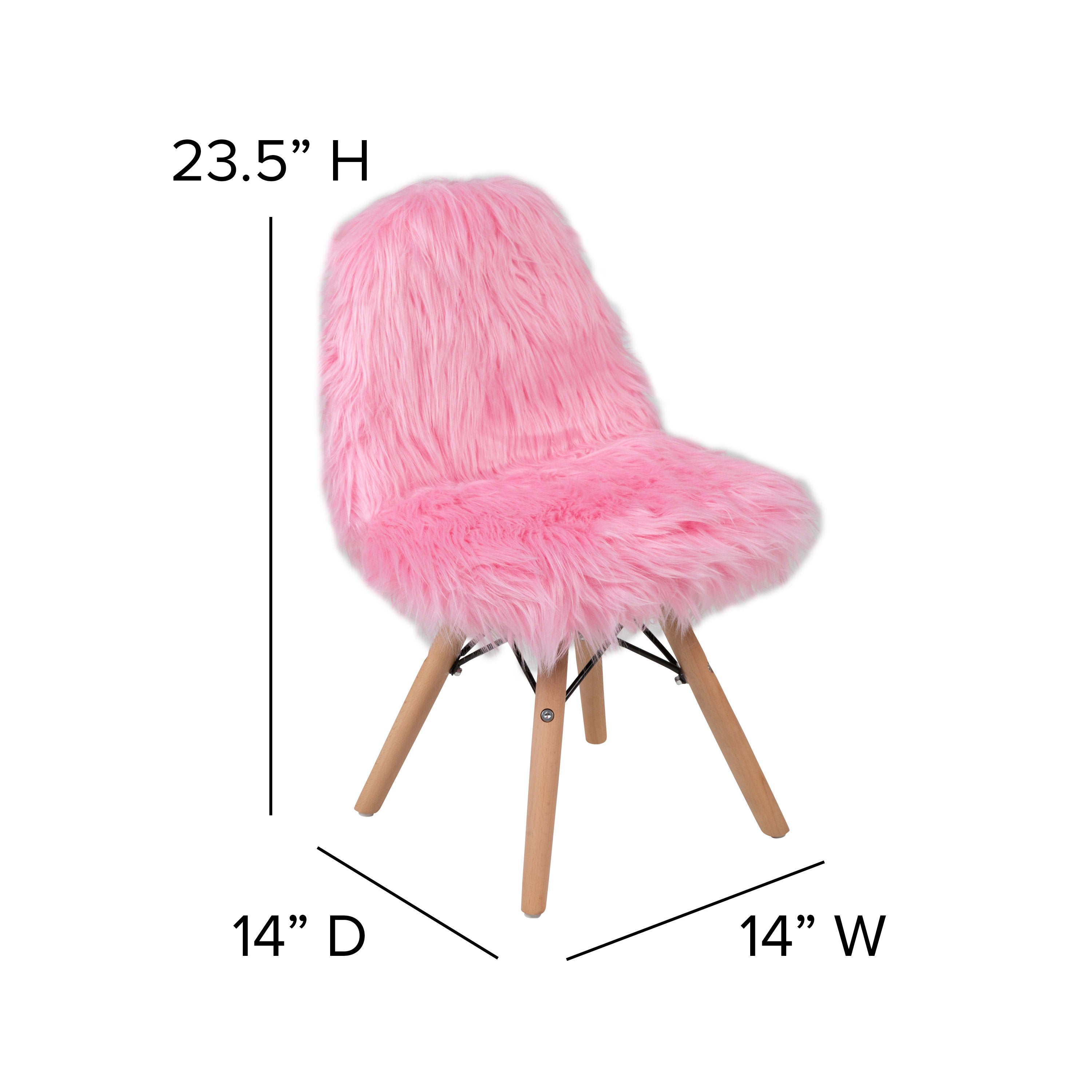 Kids best sale fuzzy chair