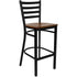 Ladder Back Metal Restaurant Barstool