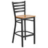 Ladder Back Metal Restaurant Barstool