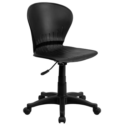 Low Back Plastic Swivel Task Office Chair - View 1