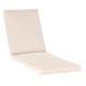 Beige |#| Commercial Water-Resistant Outdoor Chaise Lounge Patio Cushion in Beige