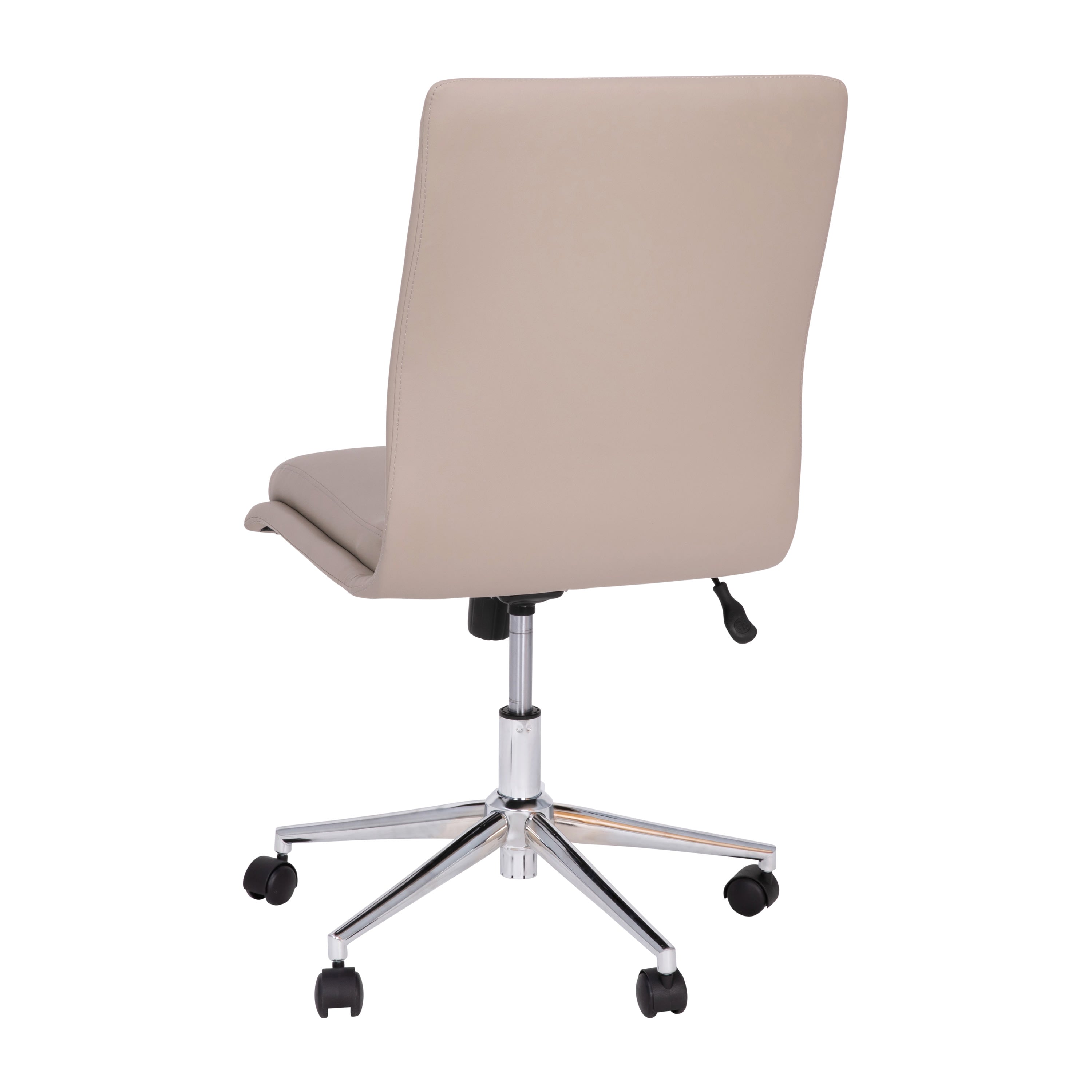 Madigan Mid-Back Armless Swivel Task Office Chair with Upholstery and  Adjustable Metal Base
