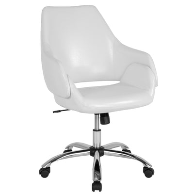 Madrid Home and Office Upholstered Mid-Back Office Chair with Wrap Style Arms - View 1