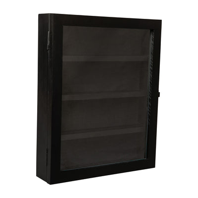 Maverick Solid Pine Medals Display Case with Channel Grooved Removable Shelves - View 1