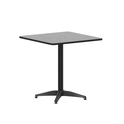 Mellie 27.5'' Square Aluminum Indoor-Outdoor Table with Base - View 1